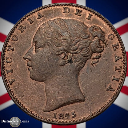 Great Britain 1845 Farthing 1/4d GB3418