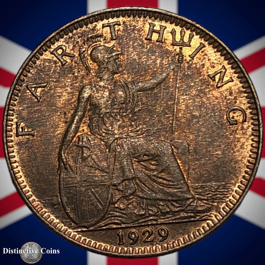 Great Britain 1929 Farthing 1/4d GB4872