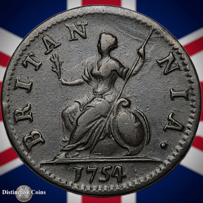 Great Britain 1754 Farthing 1/4d GB3182