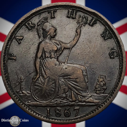 Great Britain 1867 Farthing 1/4d GB3595