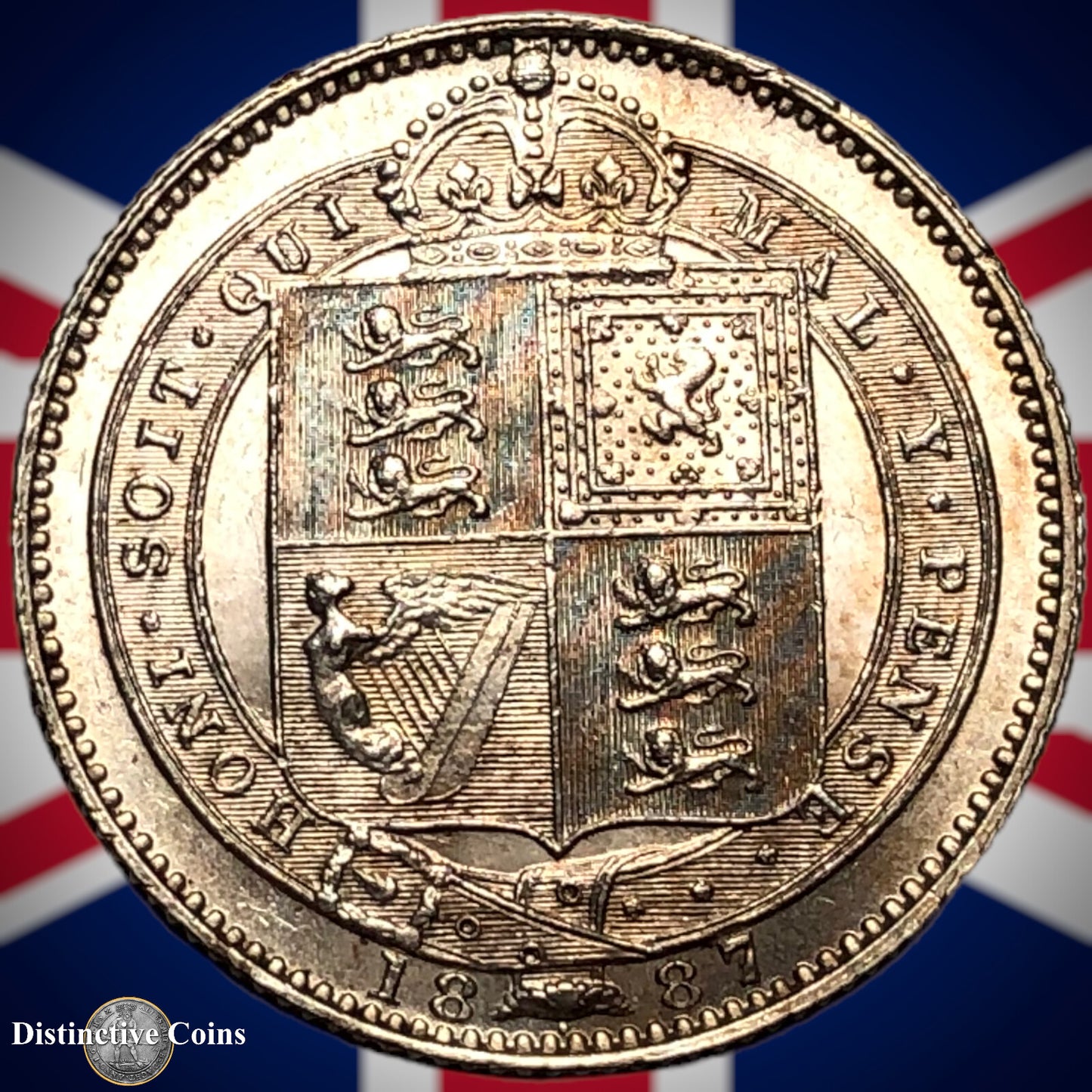 Great Britain 1887 British One Shilling GB0515