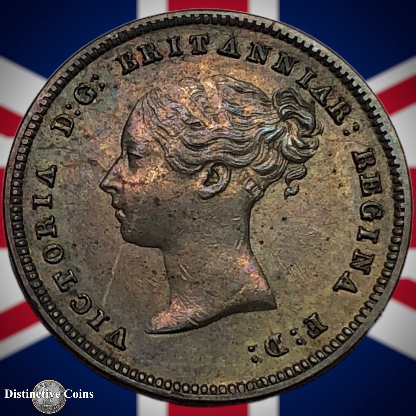 Great Britain 1843 Half Farthing 1/2 Penny GB3077