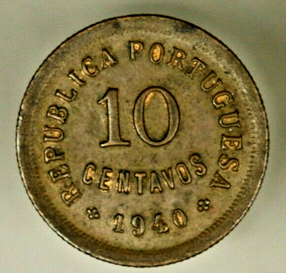 Portugal 10 Centavos 1940  AU+  A626