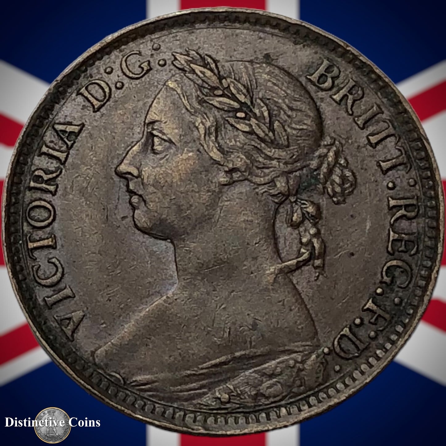 Great Britain 1893 Farthing 1/4d GB4350