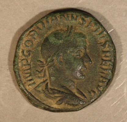 Gordian III 238-244 AD Sestertius Ancient Rome Coin  