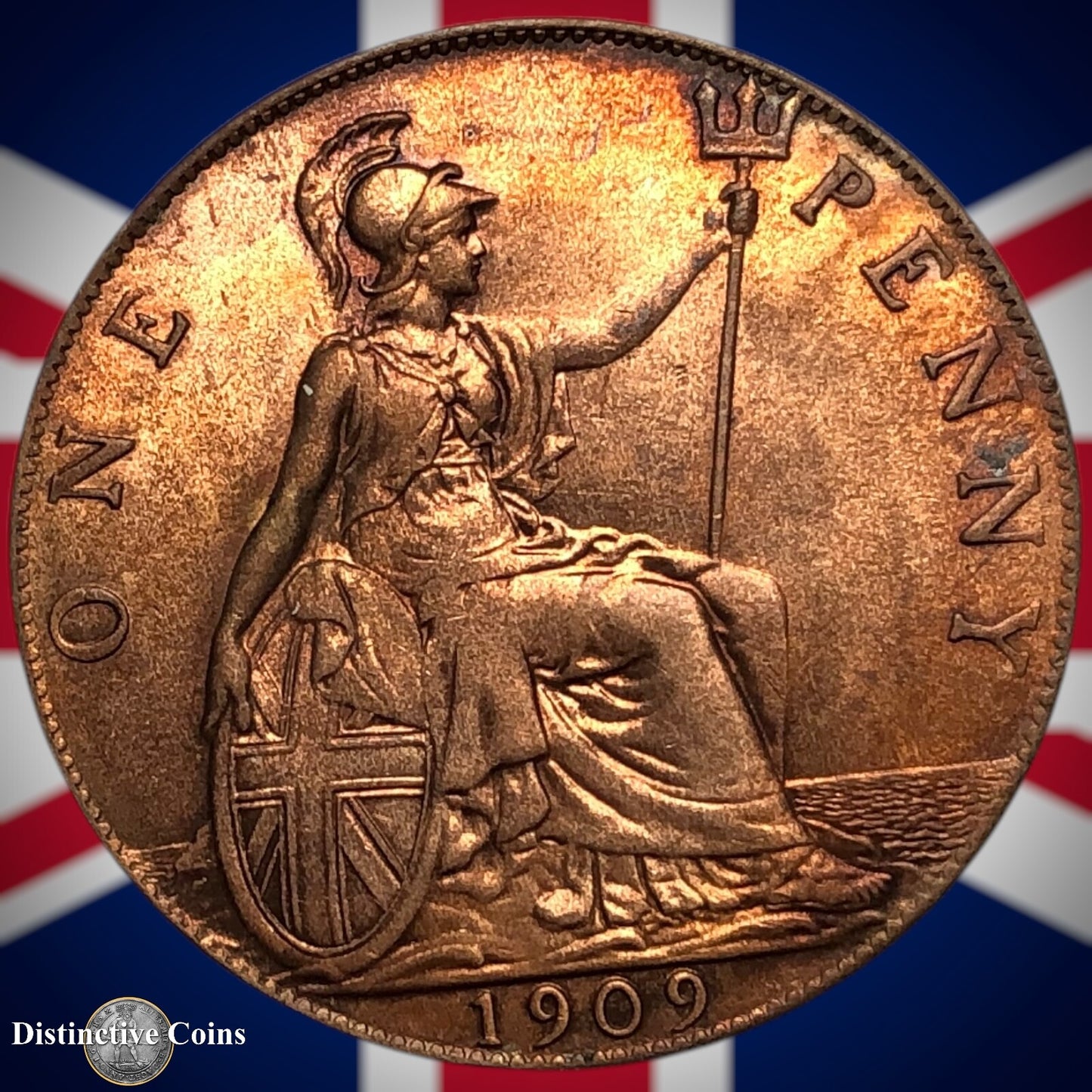 Great Britain 1909 Penny 1d GB6718