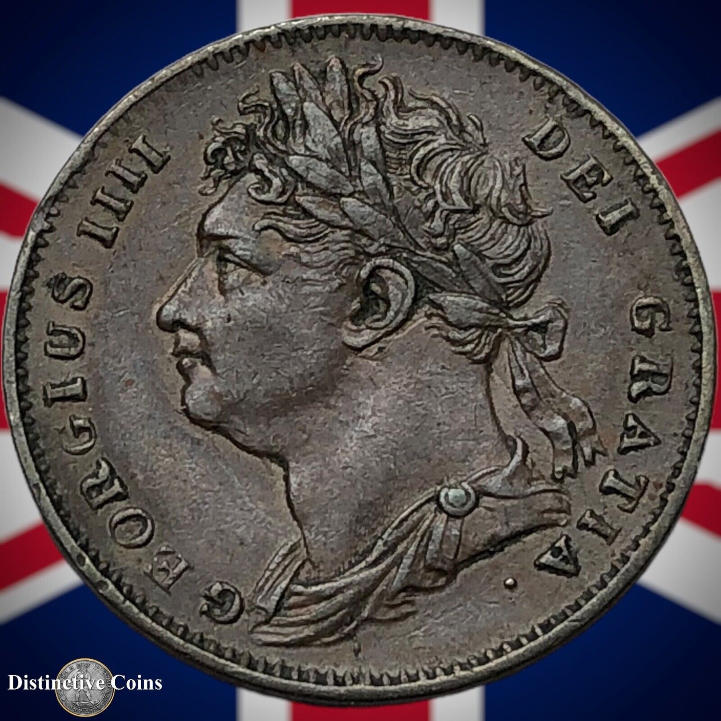 Great Britain 1823 Farthing 1/4d GB3271
