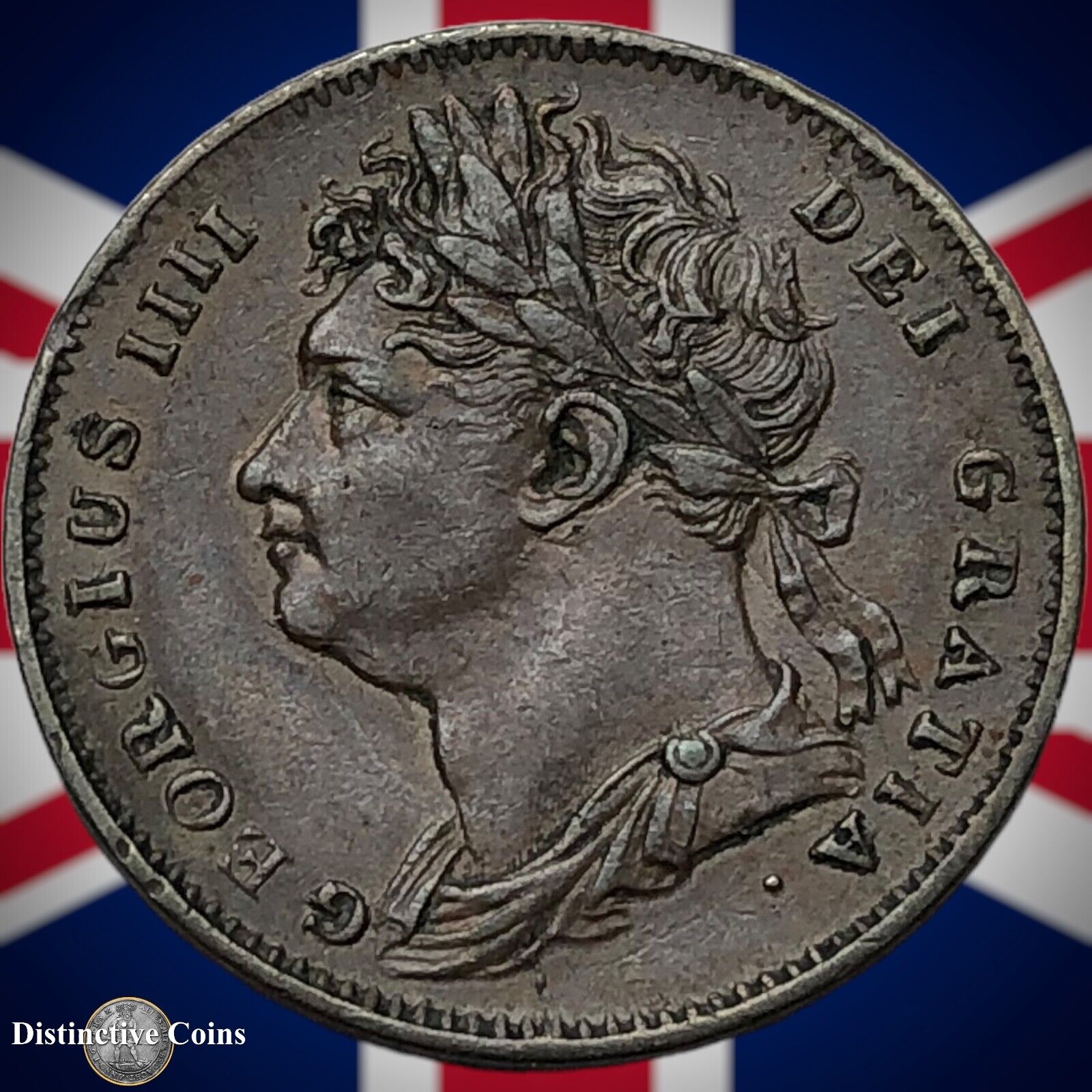 Great Britain 1823 Farthing 1/4d GB3271