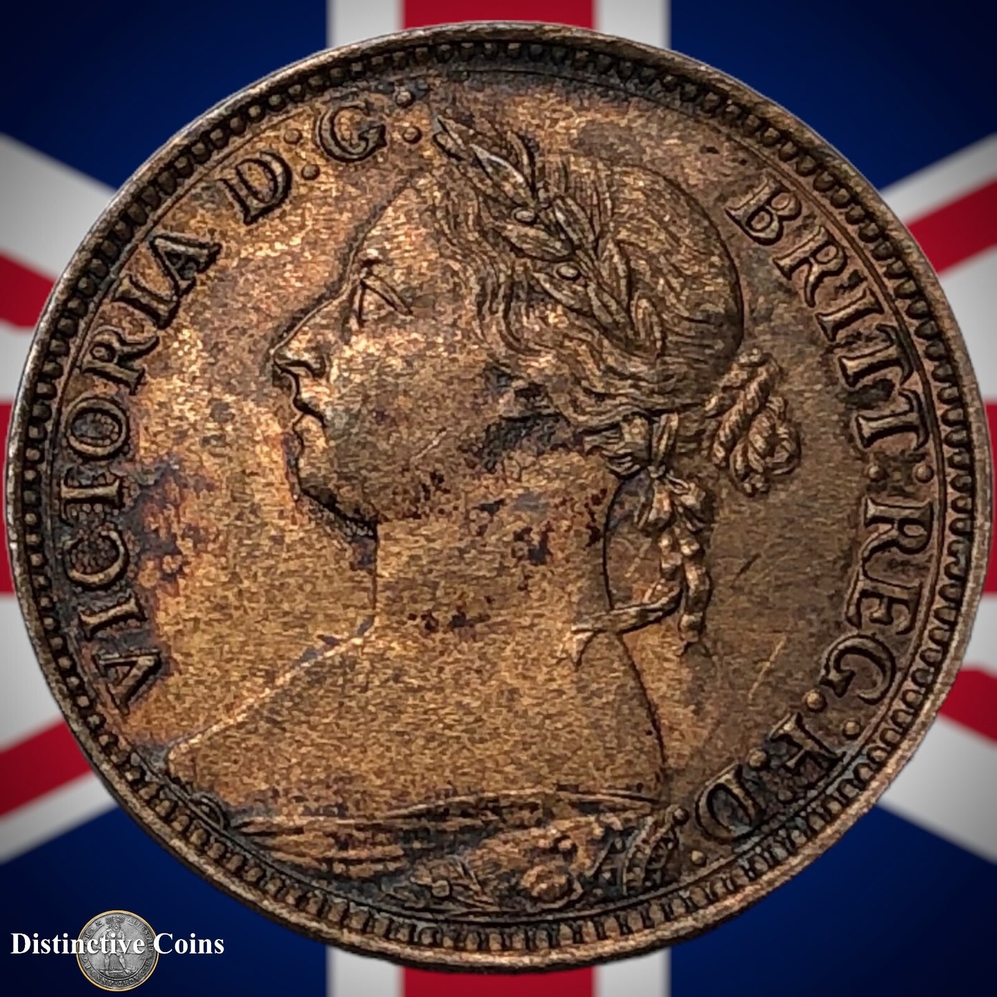 Great Britain 1884 Farthing 1/4d GB4092