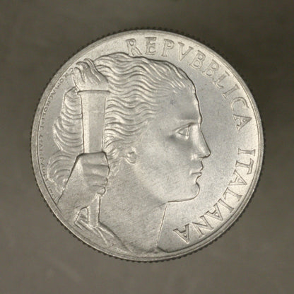 Italy 1949 5 Lire gem unc