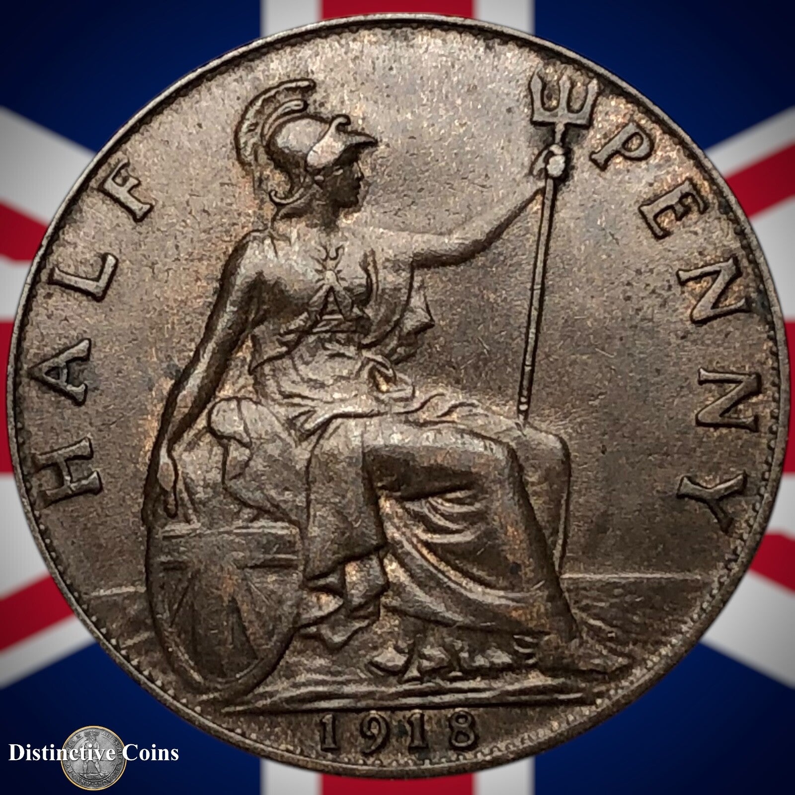 Great Britain 1918 Half Penny 1/2d GB5857