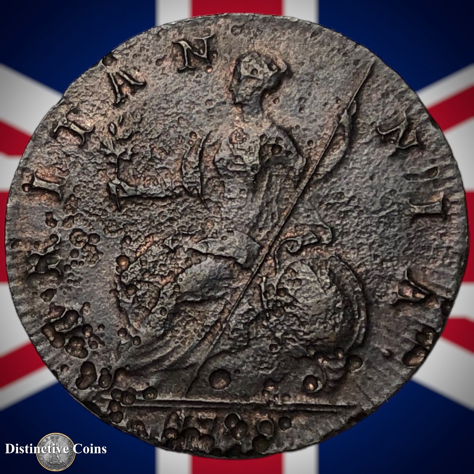 Great Britain 1749 Half Penny 1/2d GB5098