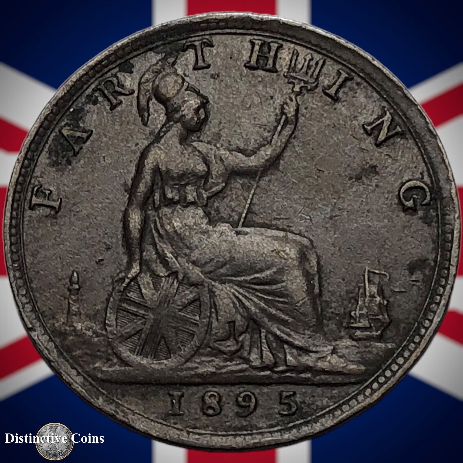 Great Britain 1895 Farthing 1/4d GB4393