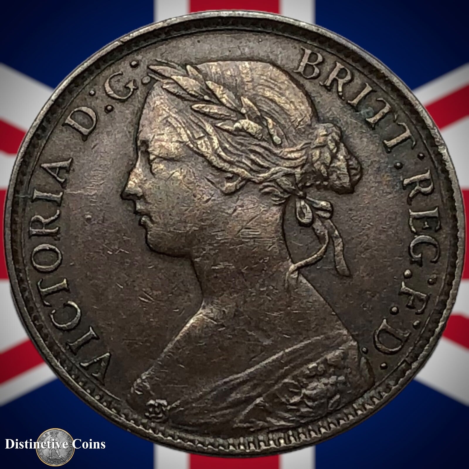 Great Britain 1860 Farthing 1/4d GB3481