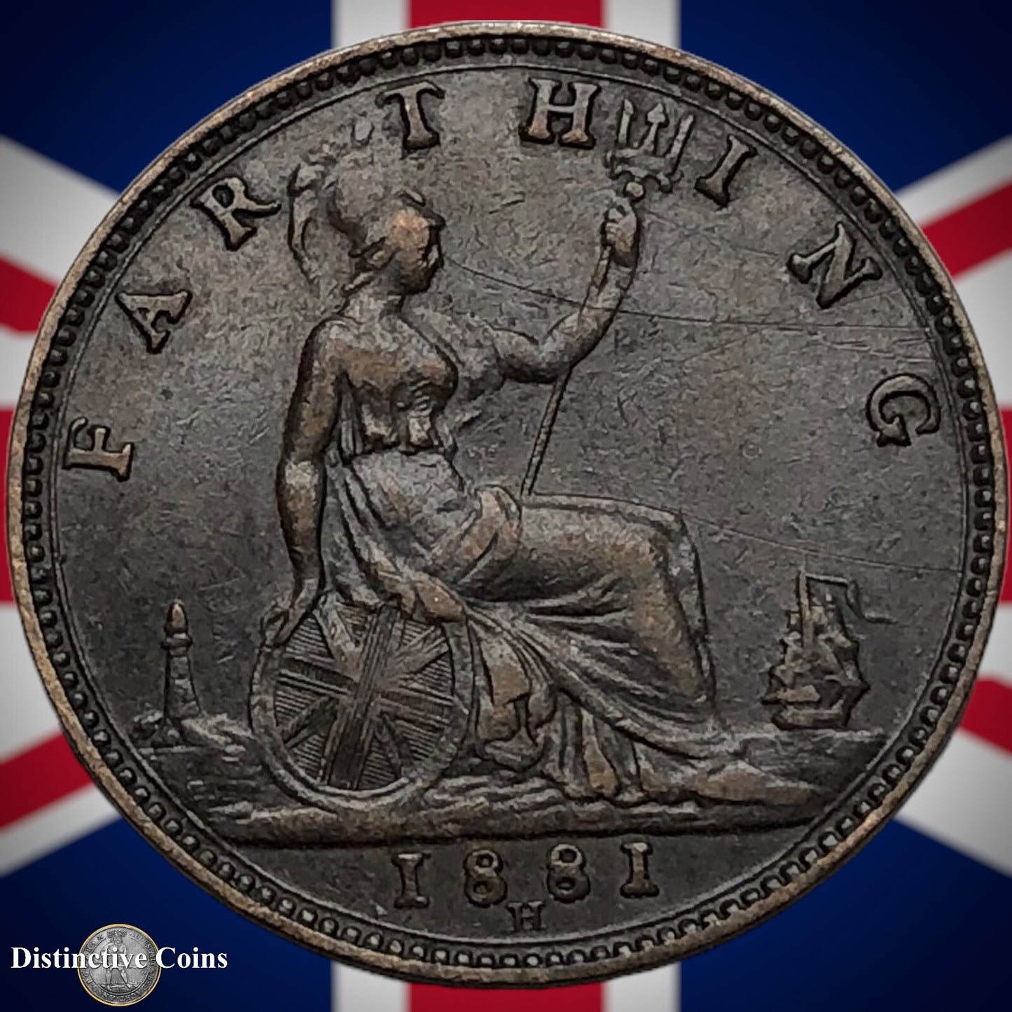 Great Britain 1881 H Farthing 1/4d GB3883