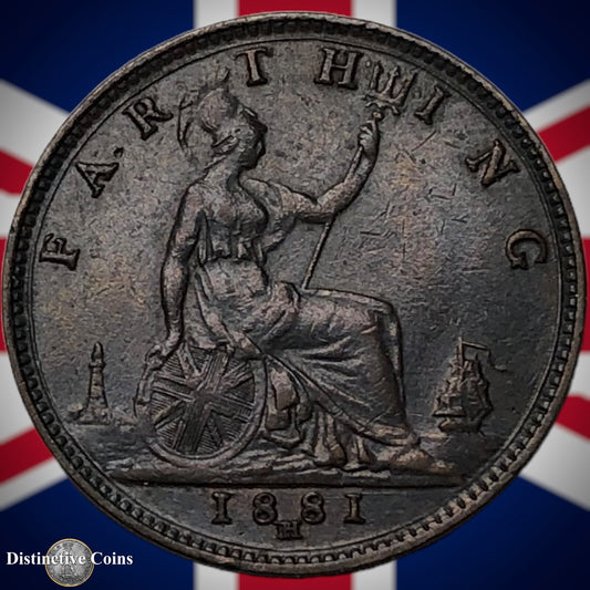 Great Britain 1881 H Farthing 1/4d GB4007