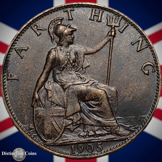 Great Britain 1905 Farthing 1/4d GB4571