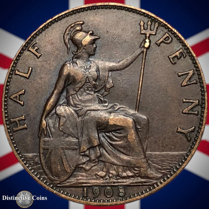 Great Britain 1908 Half Penny 1/2d GB5822