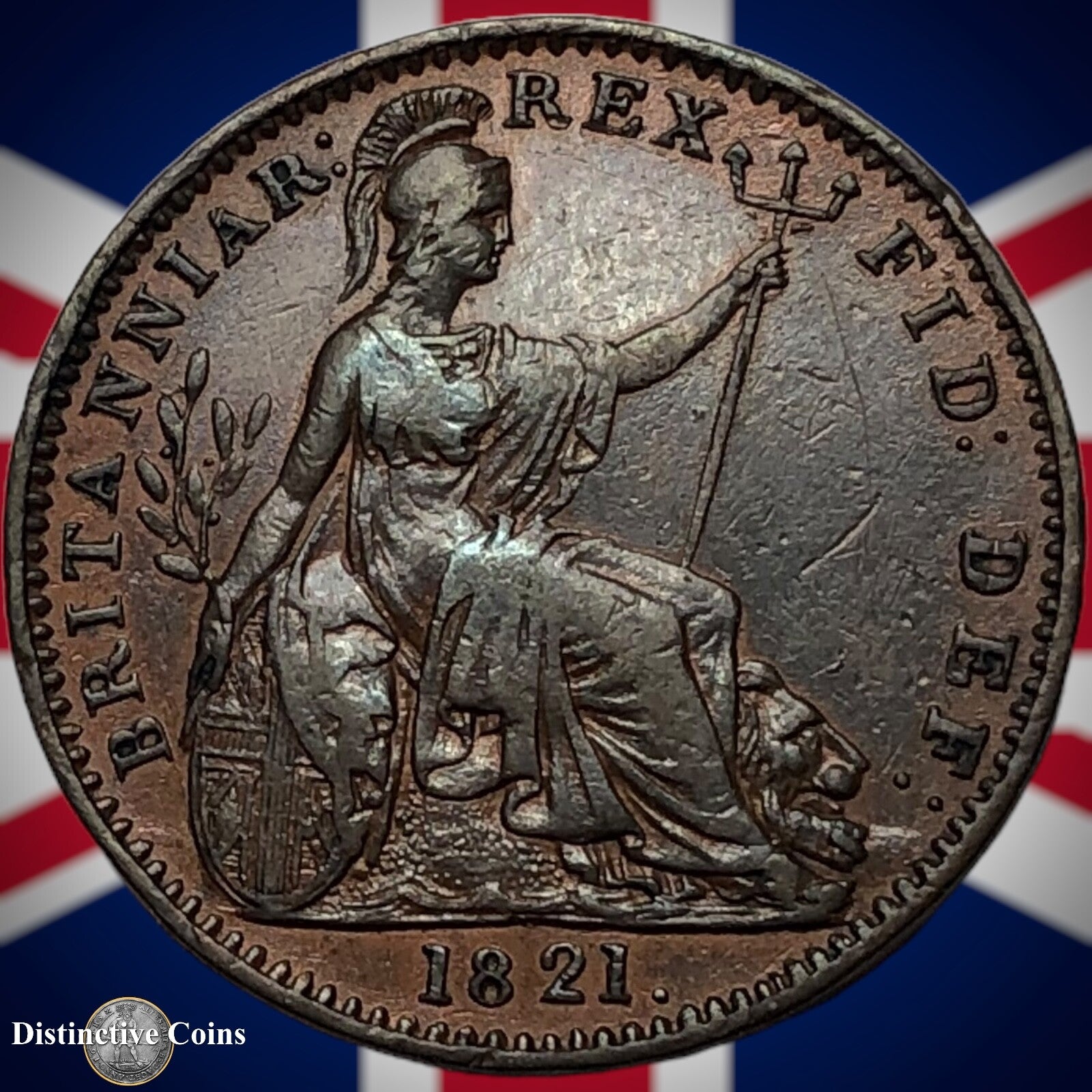 Great Britain 1821 Farthing 1/4d GB3234