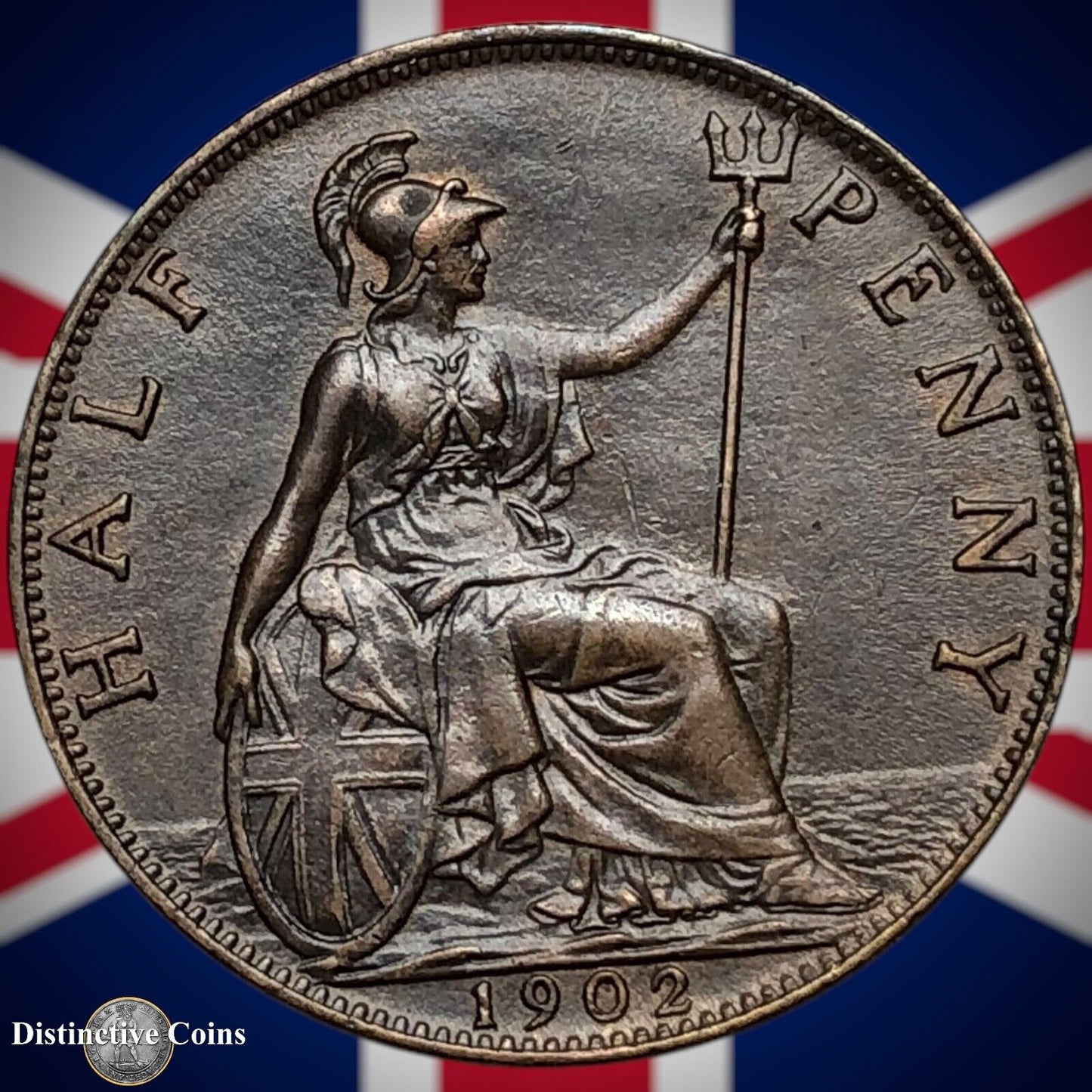 Great Britain 1902 Half Penny 1/2d GB5773