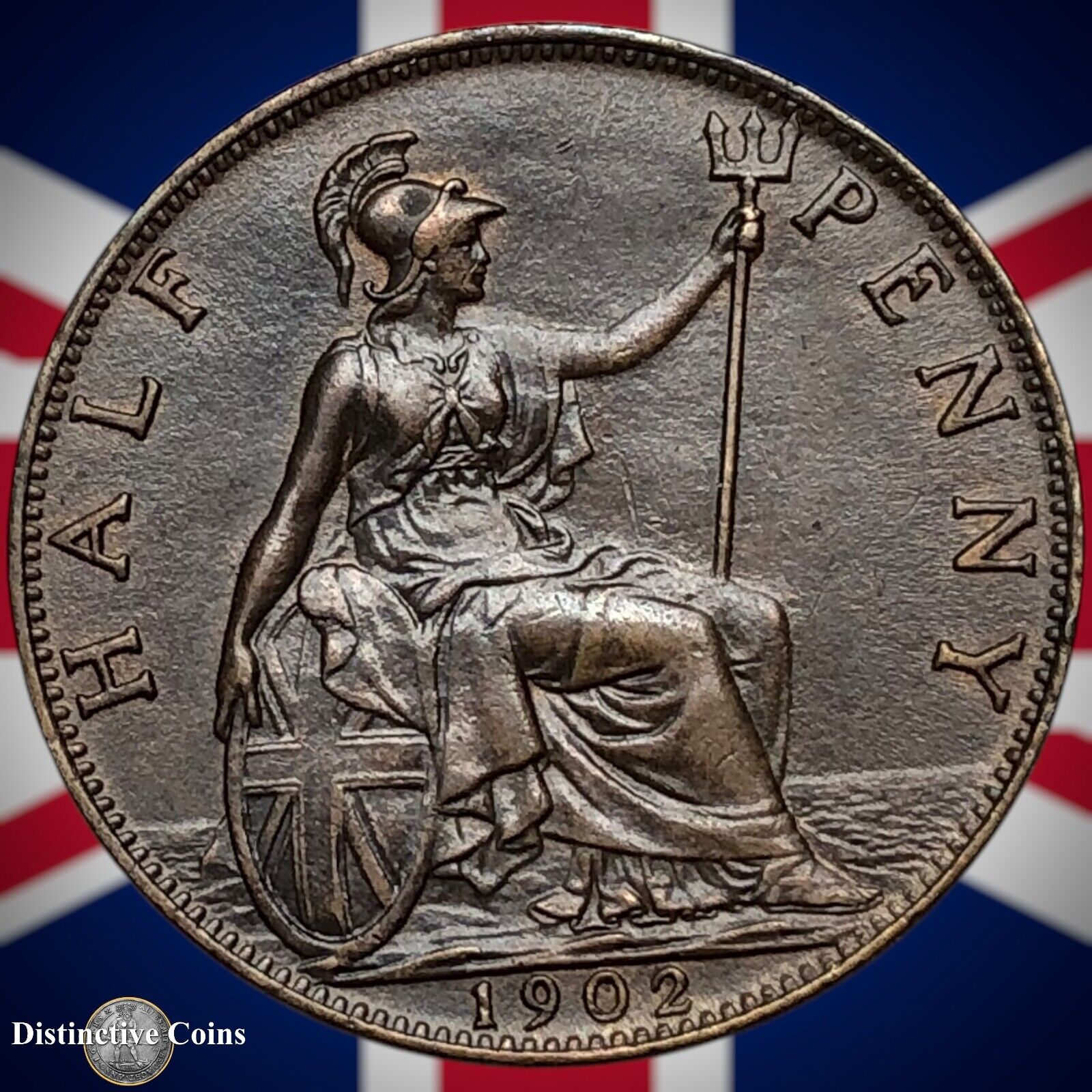 Great Britain 1902 Half Penny 1/2d GB5773