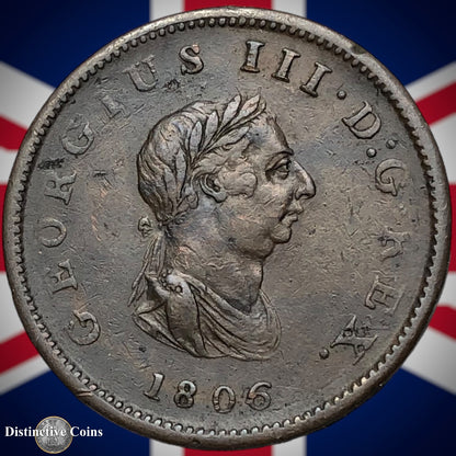 Great Britain 1806 Half Penny 1/2d GB5170