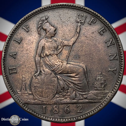 Great Britain 1862 Half Penny 1/2d GB5439