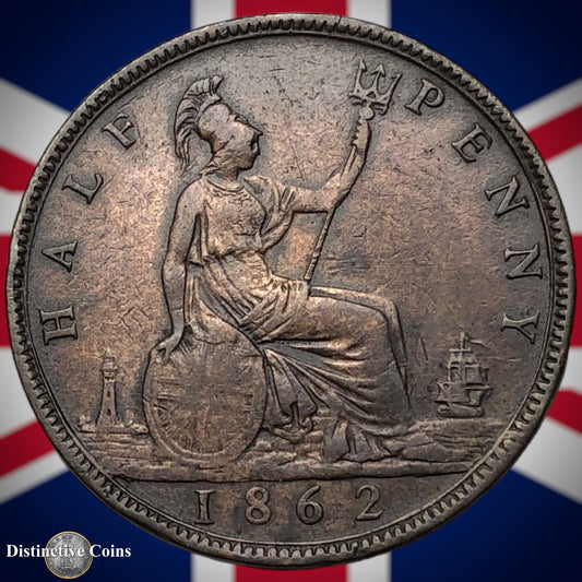 Great Britain 1862 Half Penny 1/2d GB5439