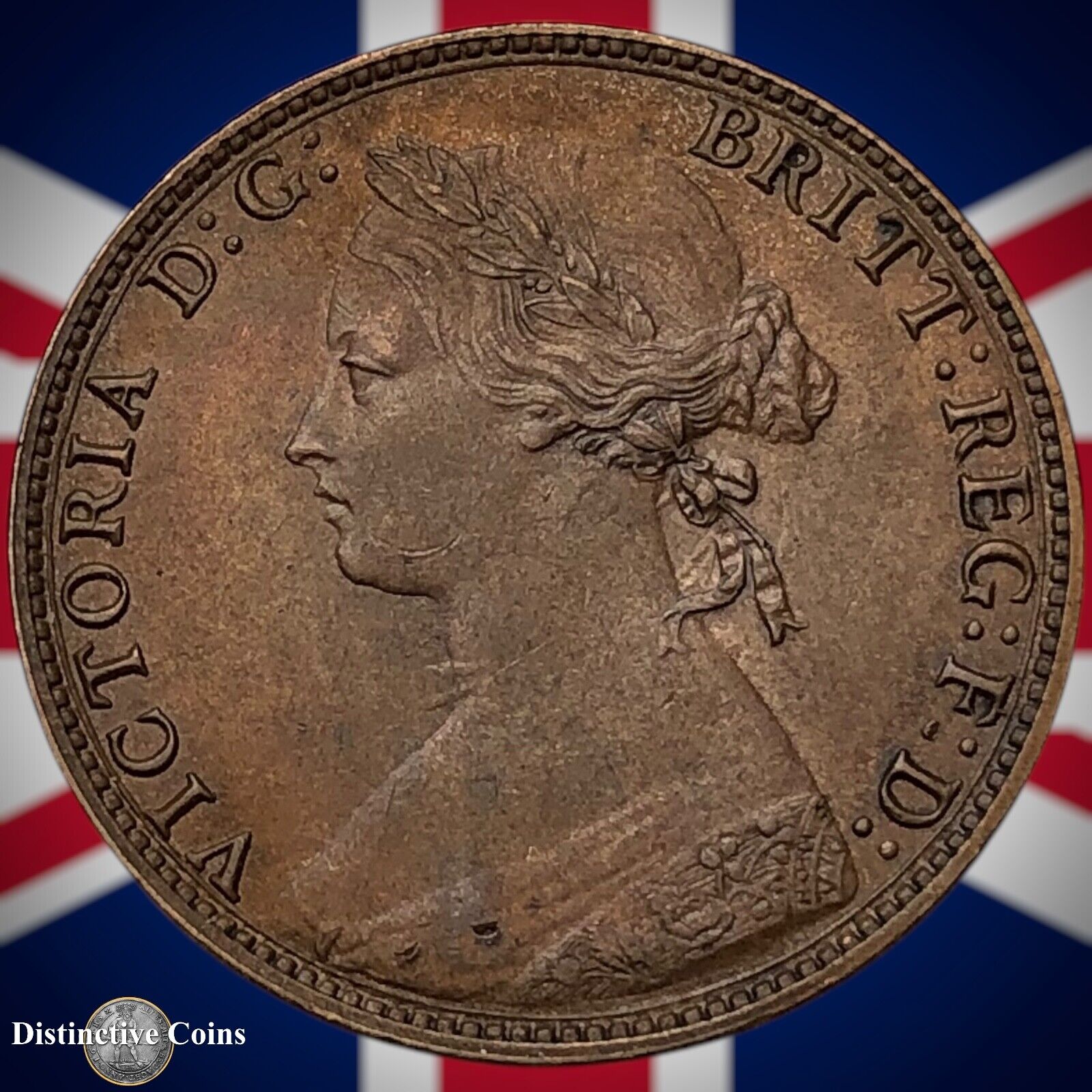 Great Britain 1874 H Half Penny 1/2d GB5514