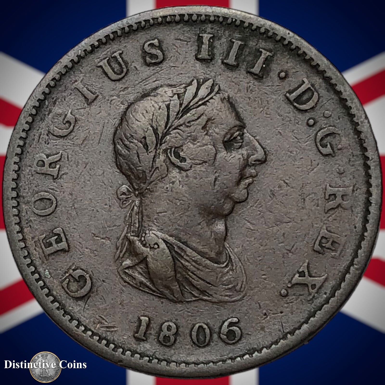 Great Britain 1806 Half Penny 1/2d GB5162