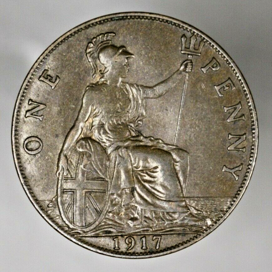 Great Britain 1917 Penny XF  A3010