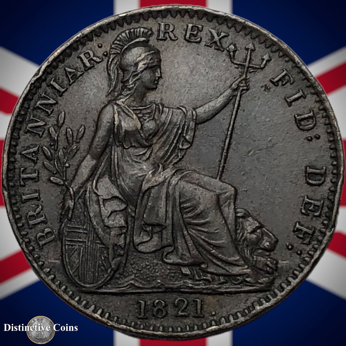 Great Britain 1821 Farthing 1/4d GB3237