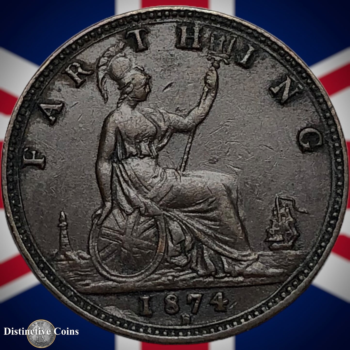 Great Britain 1874 Farthing 1/4d GB3716