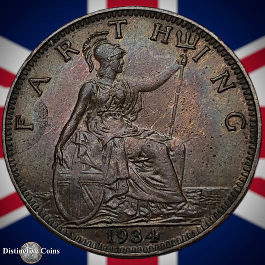Great Britain 1934 Farthing 1/4d GB4947