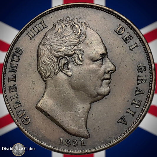 Great Britain 1831 WW INCUSE Penny 1d GB6124