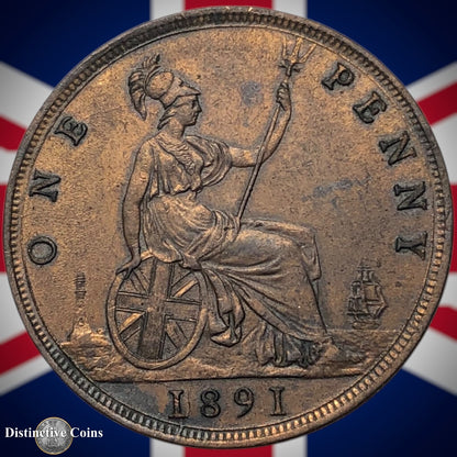 Great Britain 1891 Penny 1d GB6536