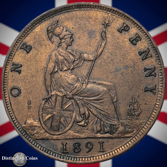 Great Britain 1891 Penny 1d GB6536