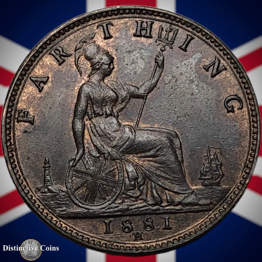 Great Britain 1881 H Farthing 1/4d GB3981