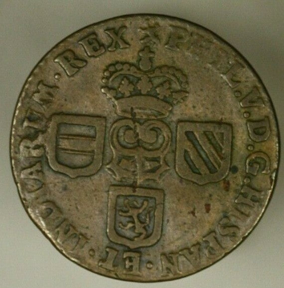 Spain Namur  Liard 1710 VF   A874