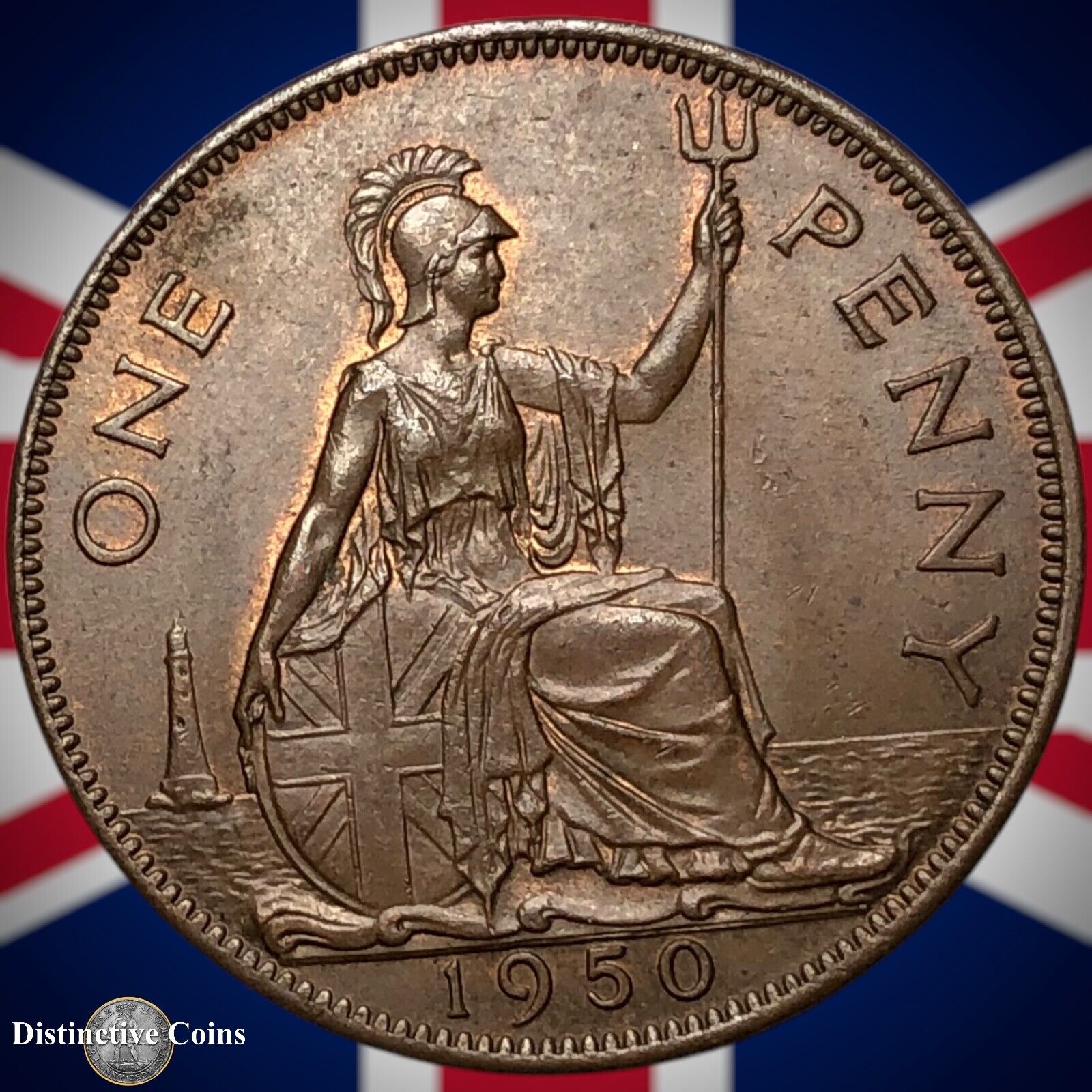 Great Britain 1950 Penny 1d GB7320