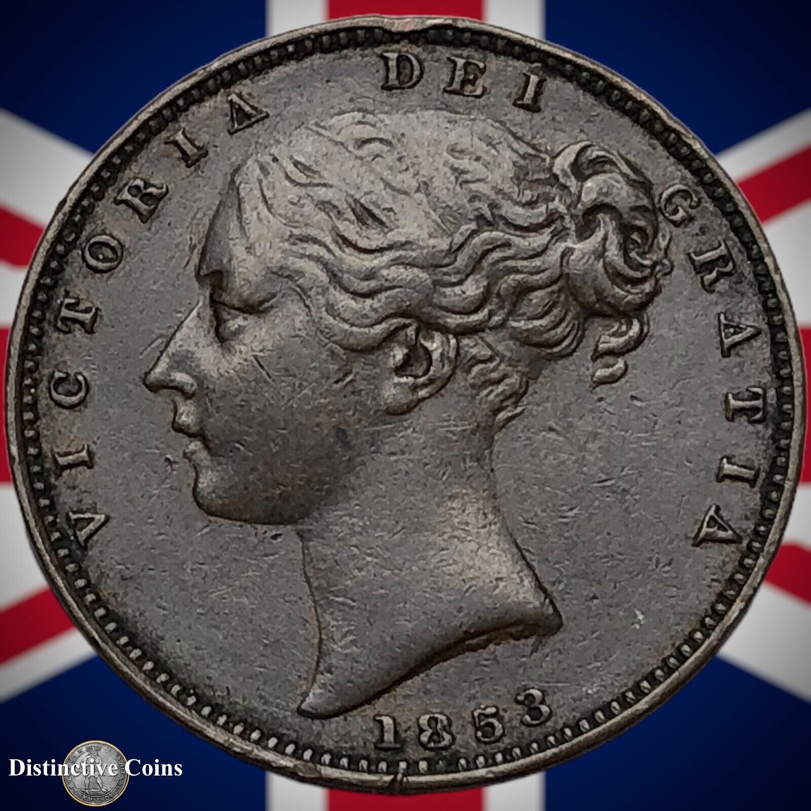 Great Britain 1853 Farthing 1/4d GB3450