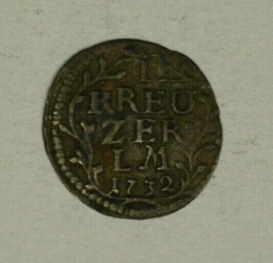 Germany Wurttemberg Kreuzer 1732   Toned VF  A2287