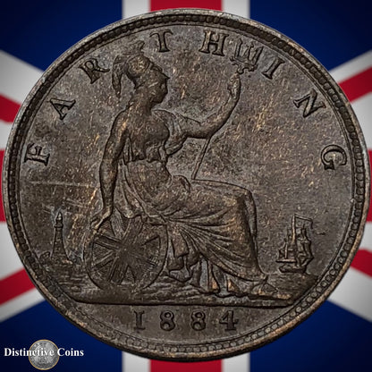 Great Britain 1884 Farthing 1/4d GB4091
