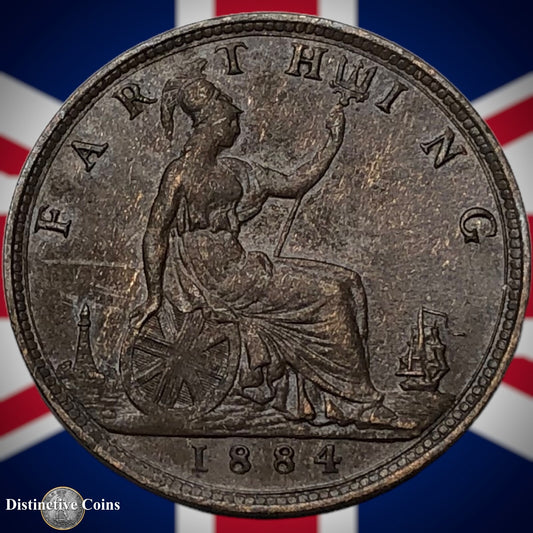 Great Britain 1884 Farthing 1/4d GB4091