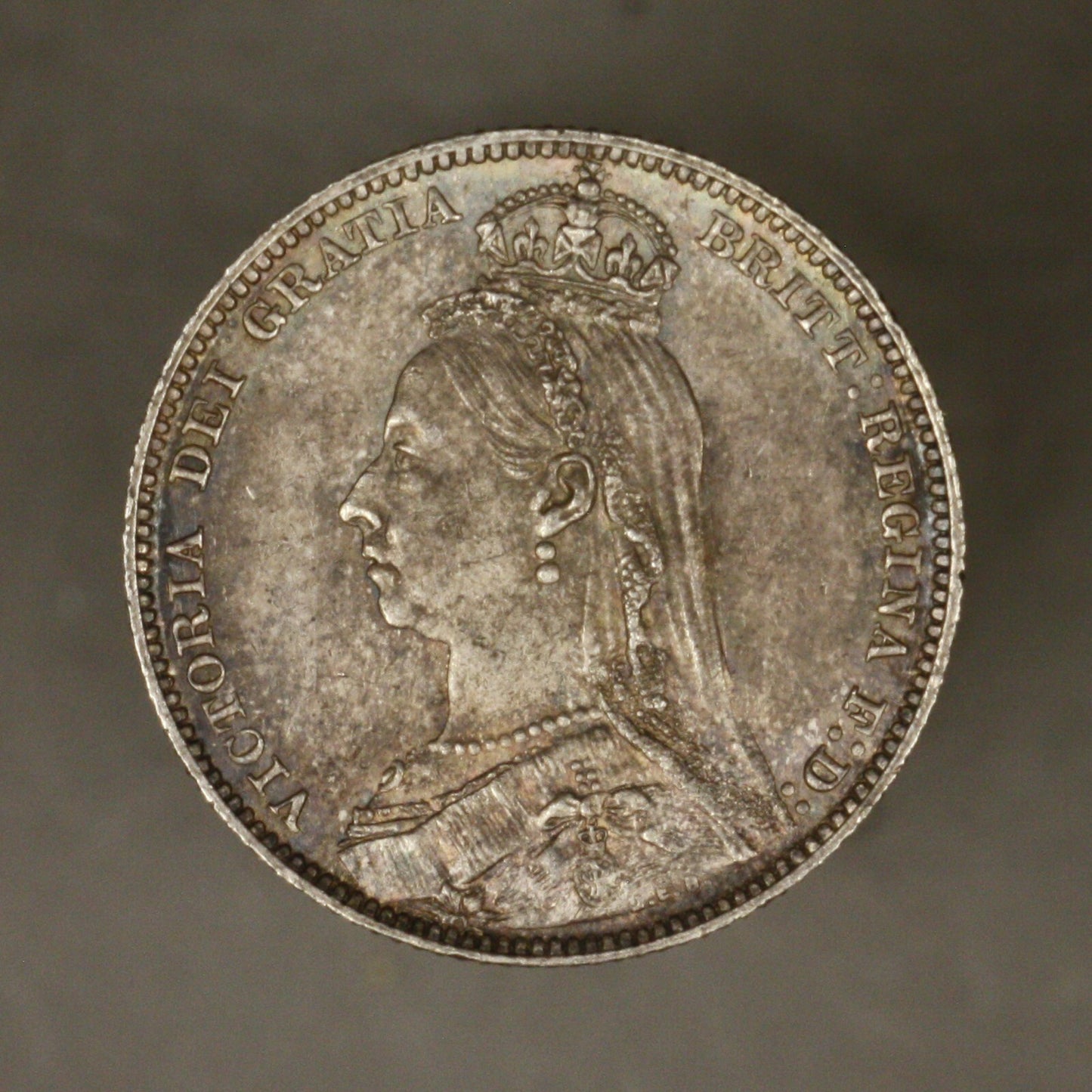 Great Britain 1891 1 Shilling Toned Unc
