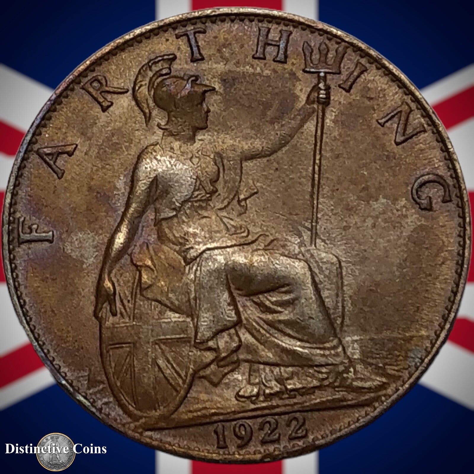 Great Britain 1922 Farthing 1/4d GB4754