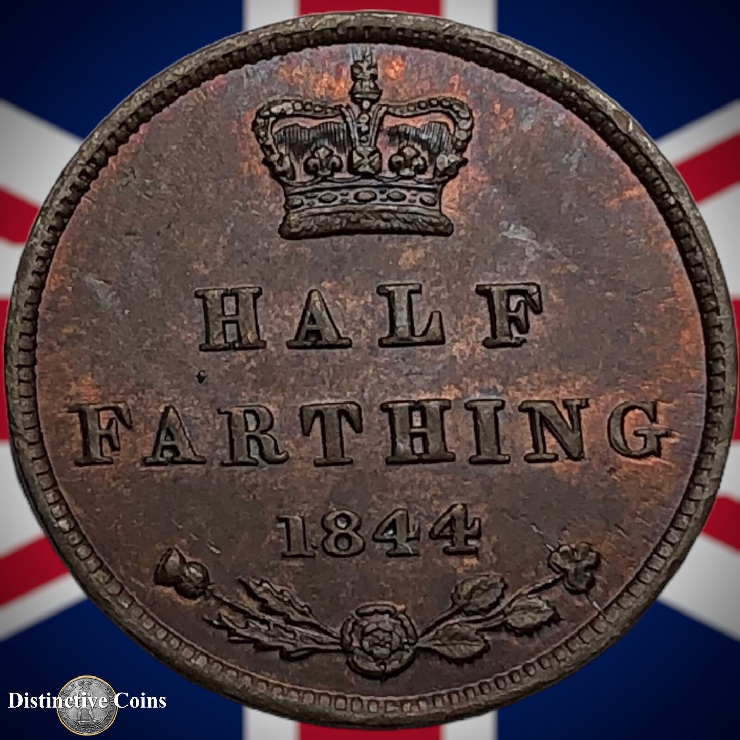 Great Britain 1844 Half Farthing 1/2 Penny GB3107