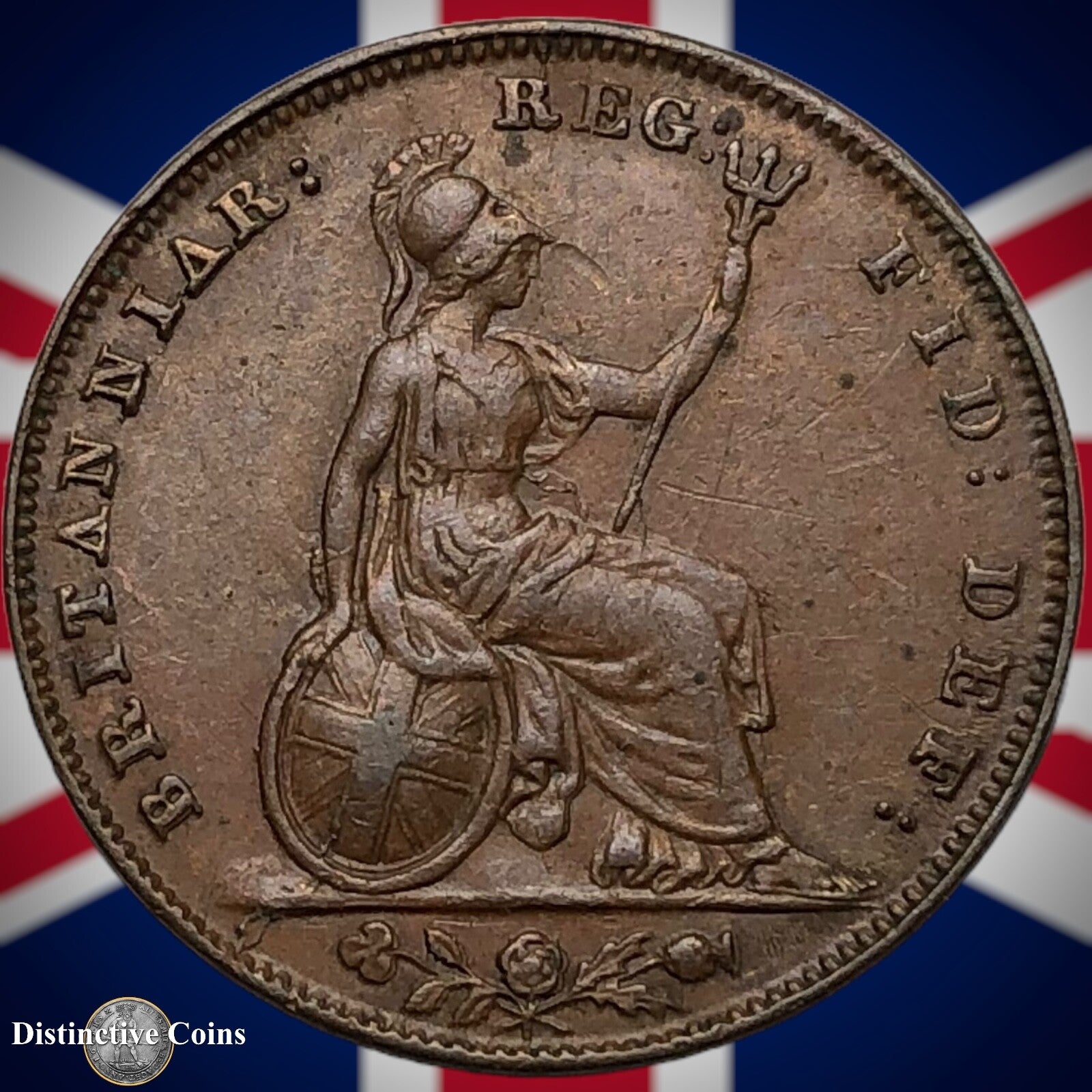 Great Britain 1848 Farthing 1/4d GB3433