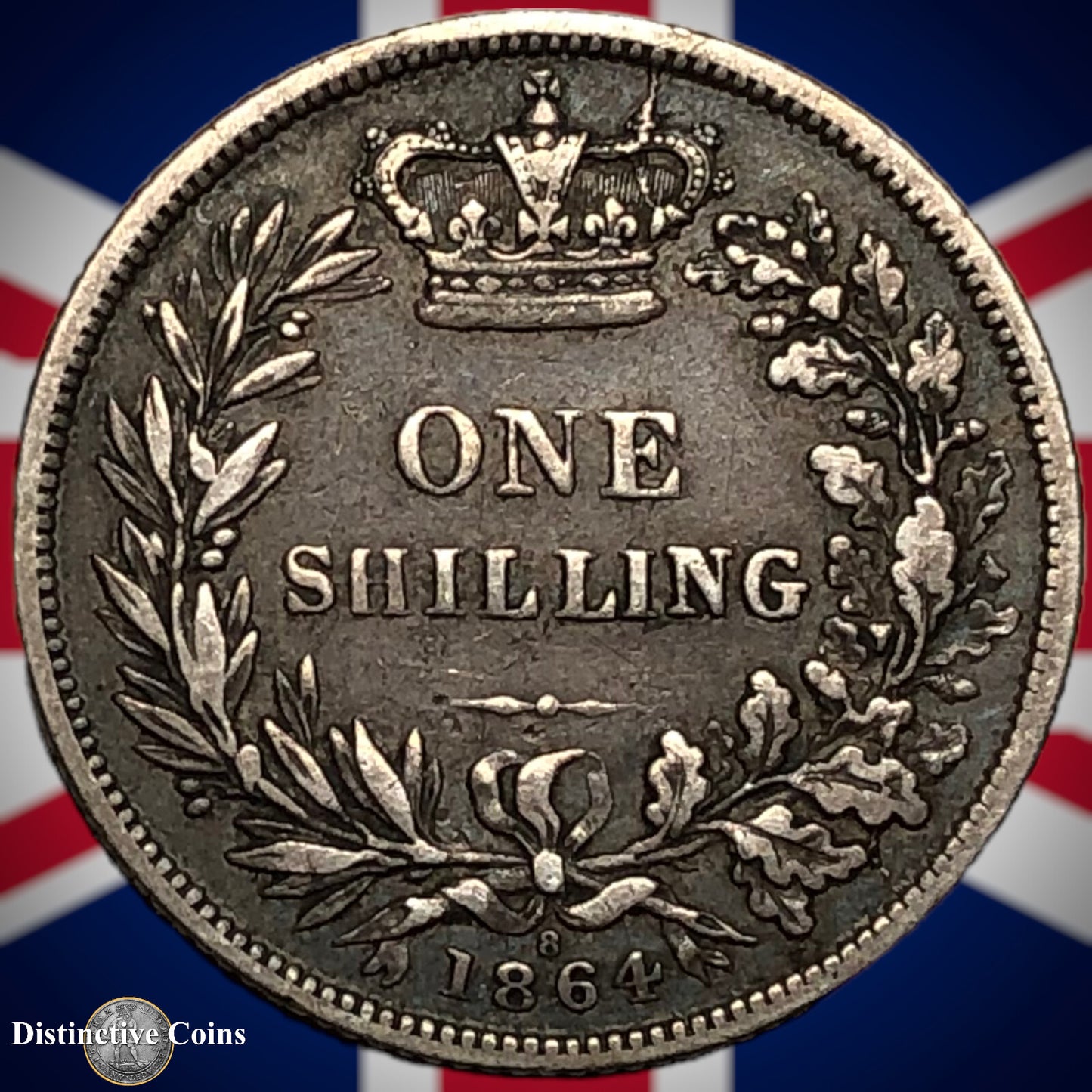 Great Britain 1864 British One Shilling GB0270