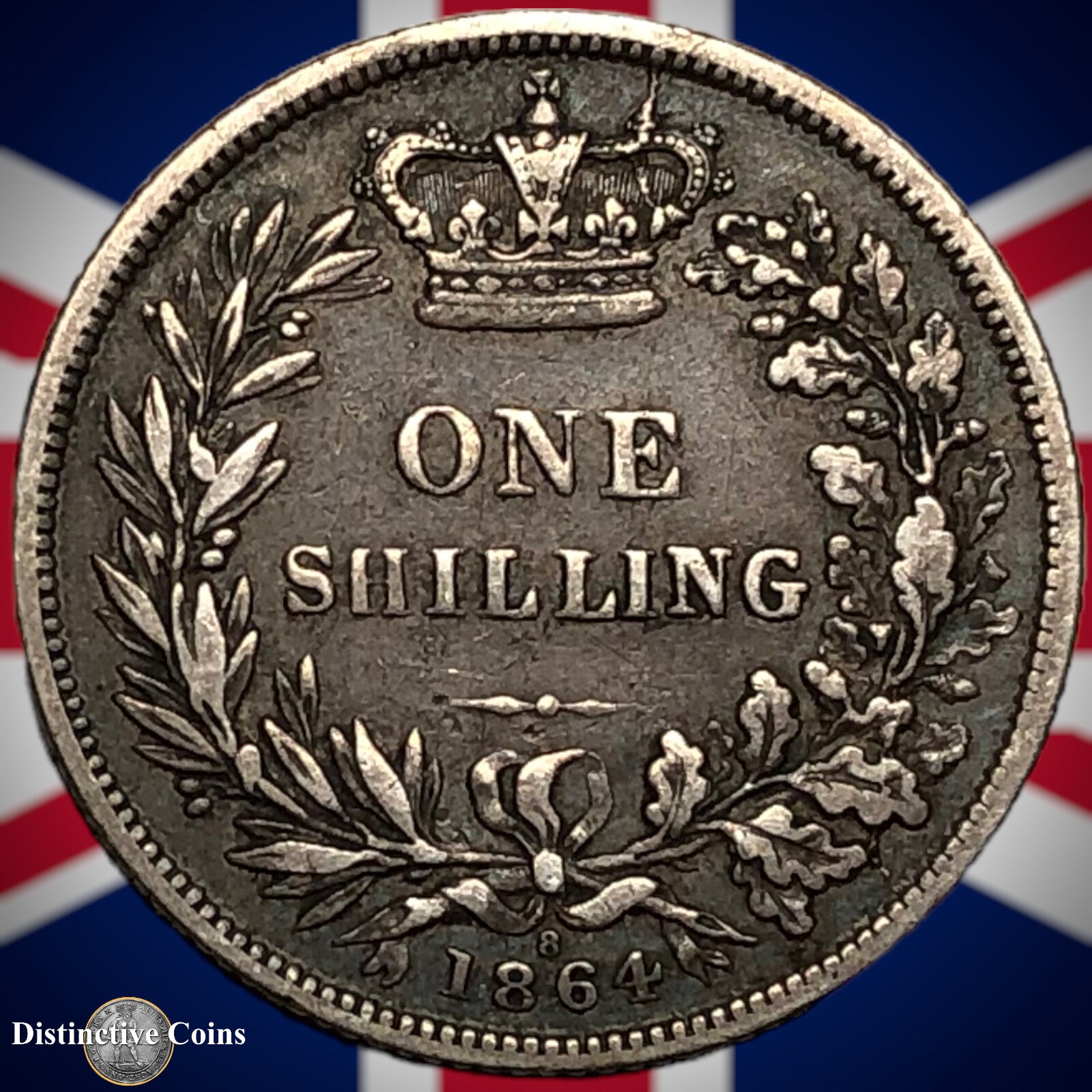 Great Britain 1864 British One Shilling GB0270